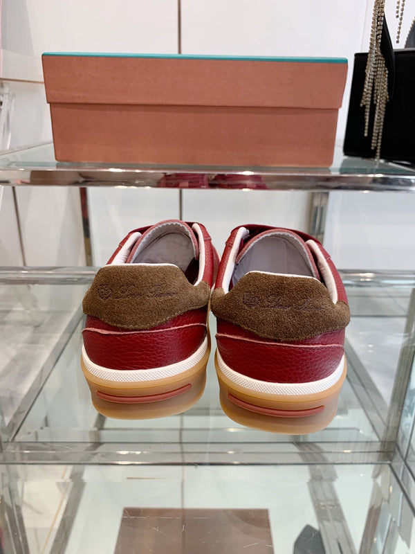 LP Tennis Walk Sneaker Red Suede 307244