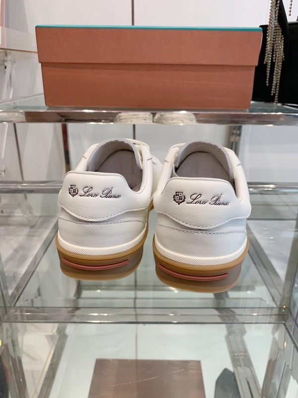 LP Tennis Walk Sneaker White Suede 307248