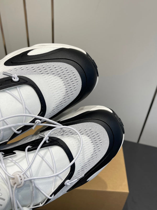 Loewe x On Cloudsolo Sneakers Black White Polyester and Mesh 533492