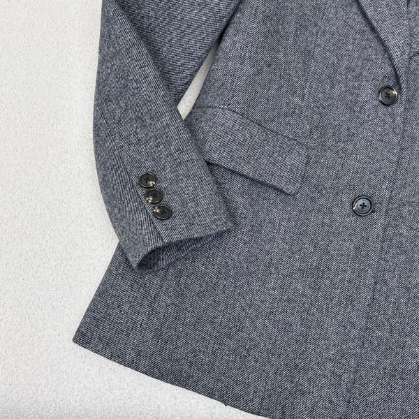 Miu Miu 25 Suit Jacket Gray Polyester Wool