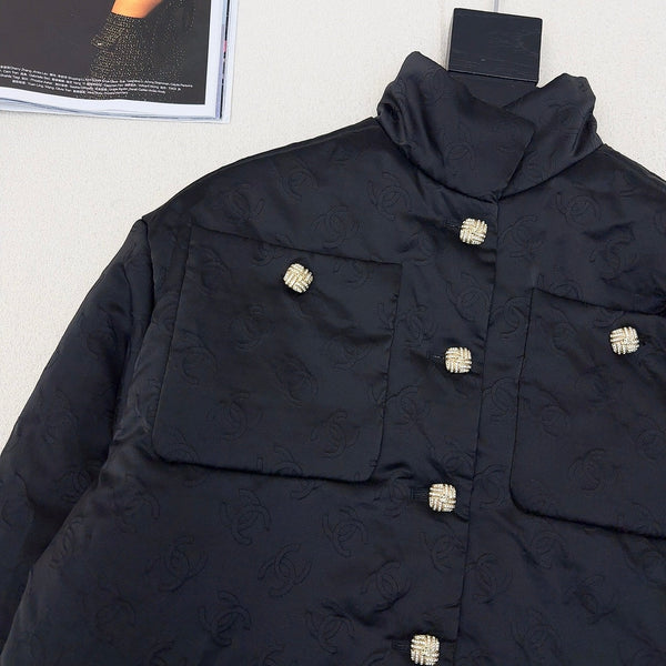CC 25 Quilted Jacket Black Cotton 295703