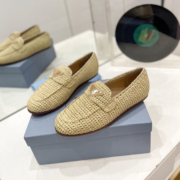 Mocassino all'uncinetto 10 mm beige