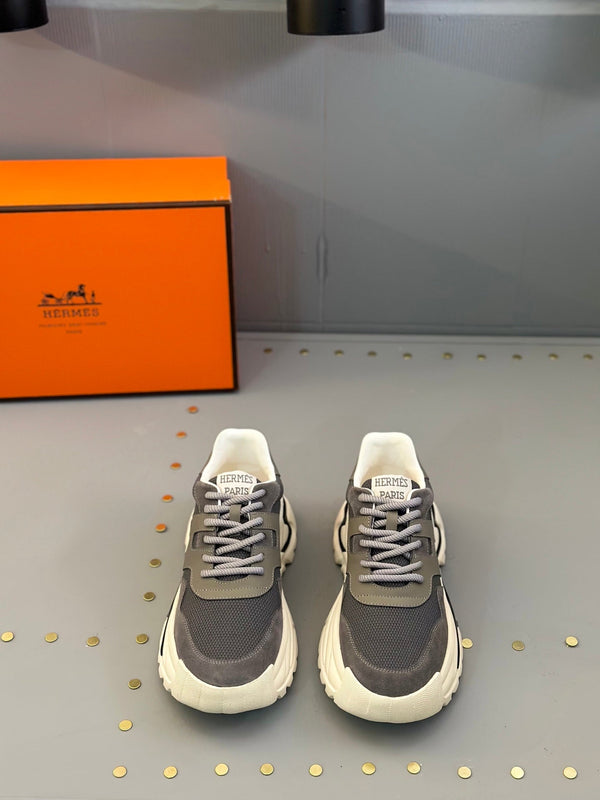 HM Men's Sneaker Grey Mesh Calfskin 541265