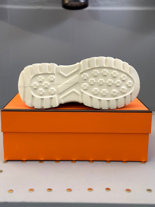 HM Men's Sneaker Grey Black Mesh Calfskin 541267