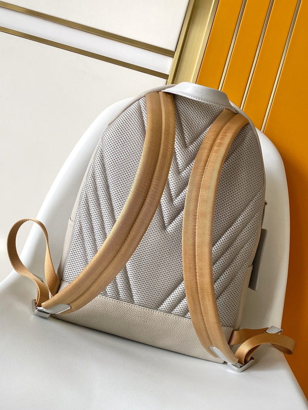 LV Takeoff Backpack White Chocolate Aerogram Cowhide
