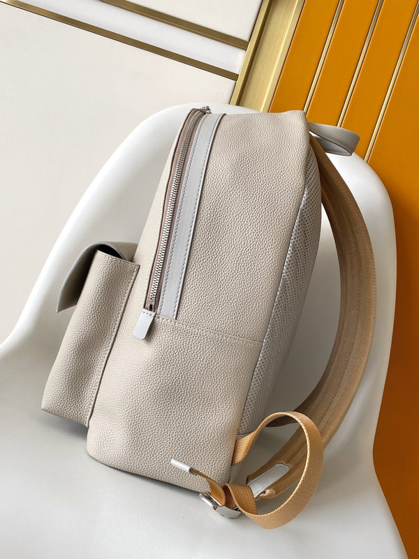 LV Takeoff Backpack White Chocolate Aerogram Cowhide