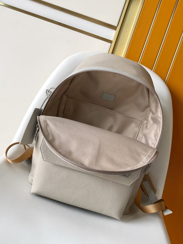 LV Takeoff Backpack White Chocolate Aerogram Cowhide