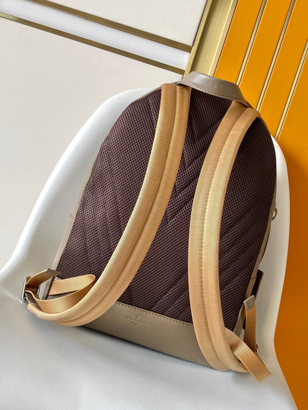 LV M57079 Takeoff Backpack Brown Aerogram Cowhide