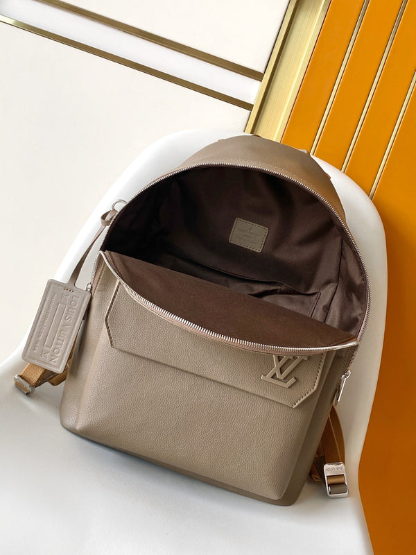 LV M57079 Takeoff Backpack Brown Aerogram Cowhide