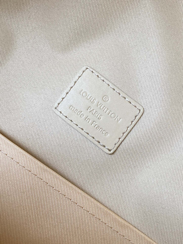 LV M22503 Takeoff Backpack Light Khaki Aerogram Cowhide