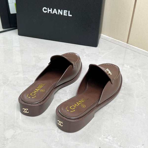 CC 25C Mule Chocolate Calfskin