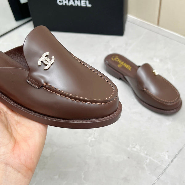 CC 25C Mule Chocolate Calfskin