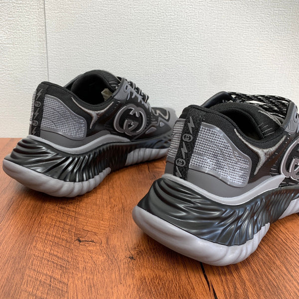 Sneaker GG Ripple da uomo in rete nera 536982