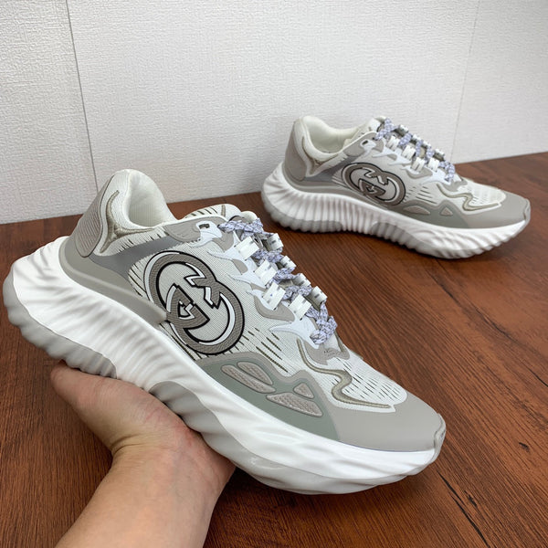 GG Men's Ripple Sneaker Grey Mesh 536984