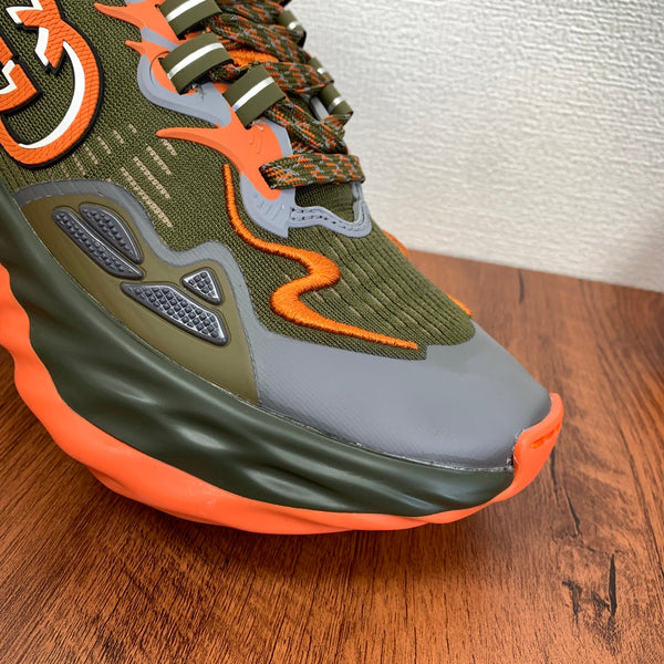 GG Men's Ripple Sneaker Olive Green Orange Mesh 536986
