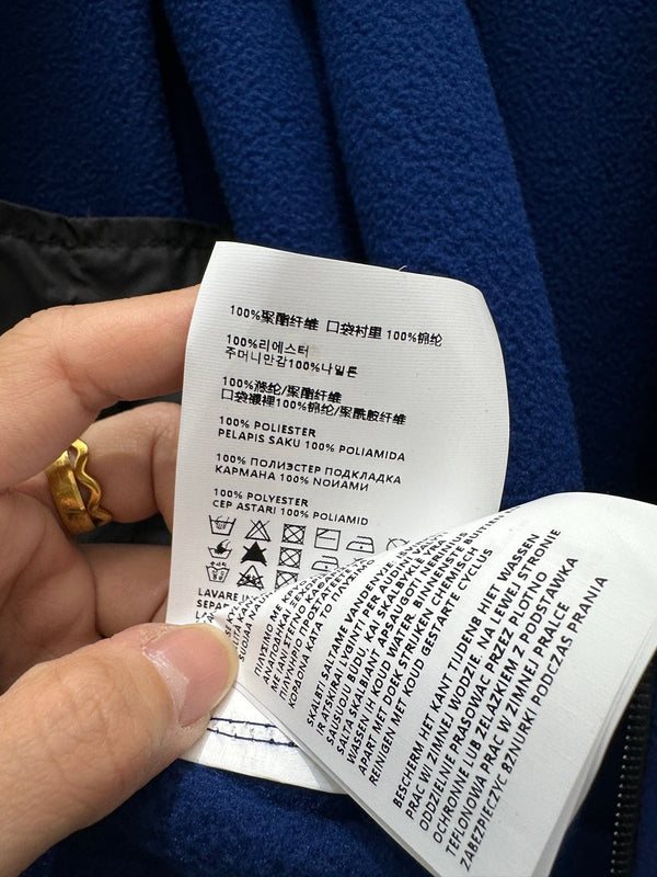 Miu Veste zippée à capuche en polaire brodée Cachemire bleu foncé 346106