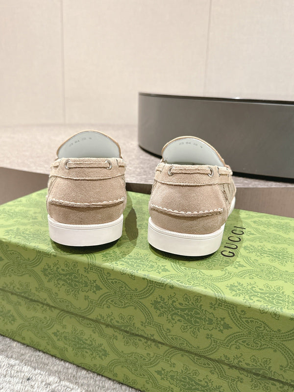 GG Men's 25 Original GG Loafer Brown Canvas 592172