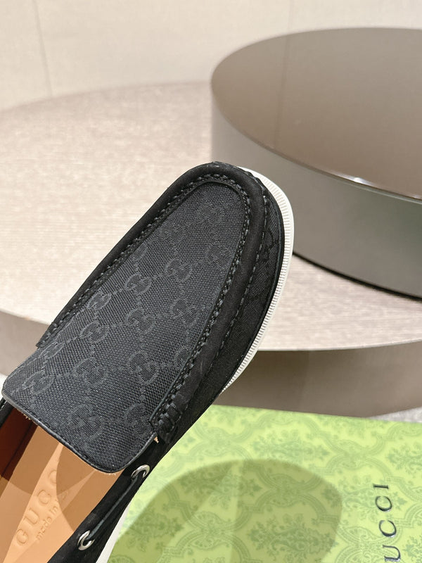 GG Men's 25 Original GG Loafer Black Canvas 592170