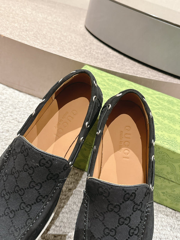 GG Men's 25 Original GG Loafer Black Canvas 592170