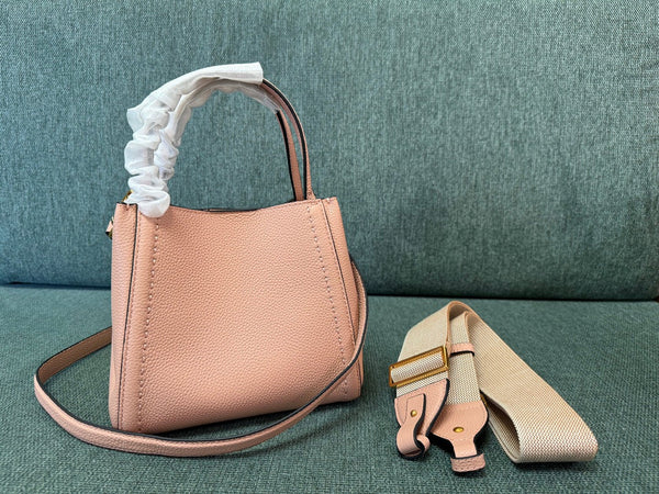 VALENTINO small 19 handbag blush pink calfskin 538535