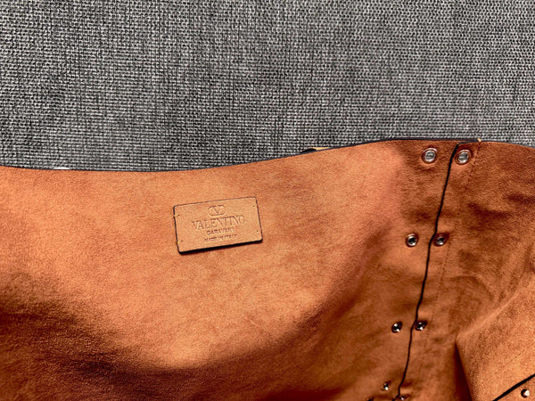 Valentino Garavani tote brown suede 555248