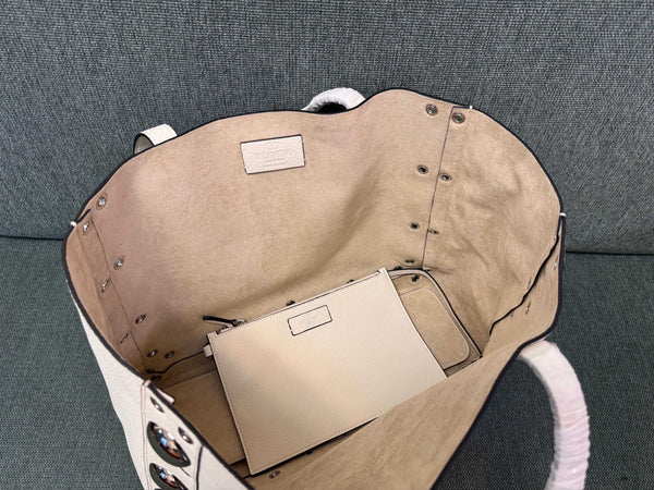 Valentino Garavani tote white cowhide 555247