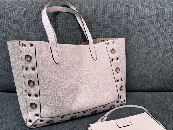 Valentino Garavani tote white cowhide 555247