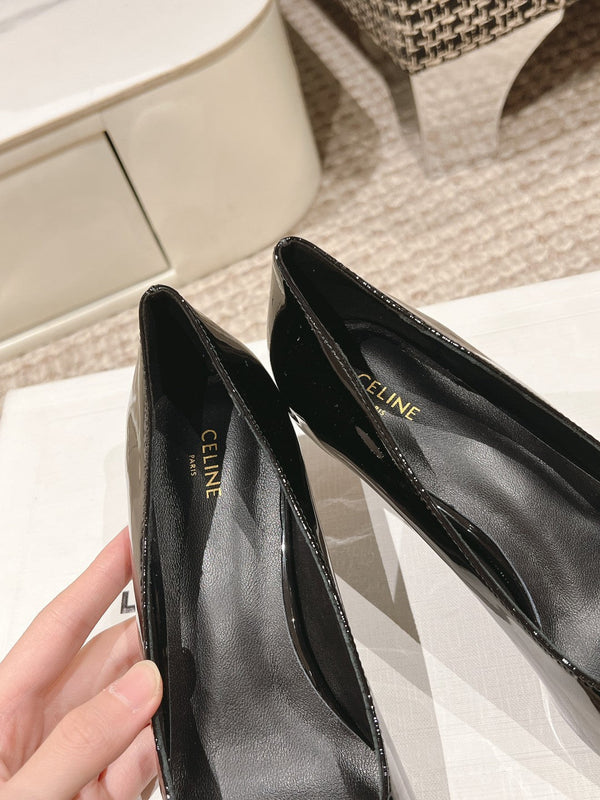 HIGH PUMP 5 CM IN BLACK PATENT CALFSKIN