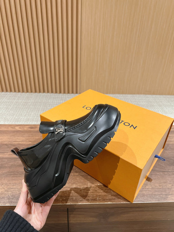 LV Archlight 2.0 Platform Loafer 60mm Glossy Black Calfskin