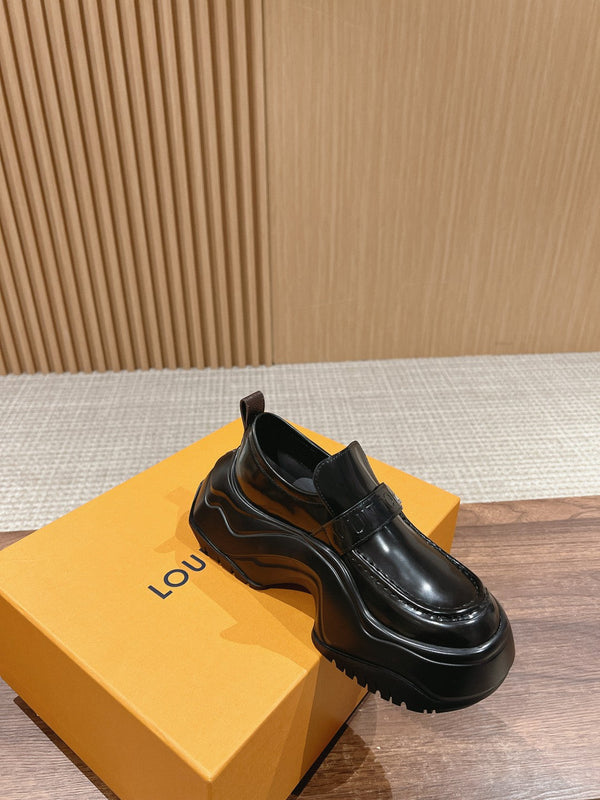 LV Archlight 2.0 Platform Loafer 60mm Glossy Black Calfskin