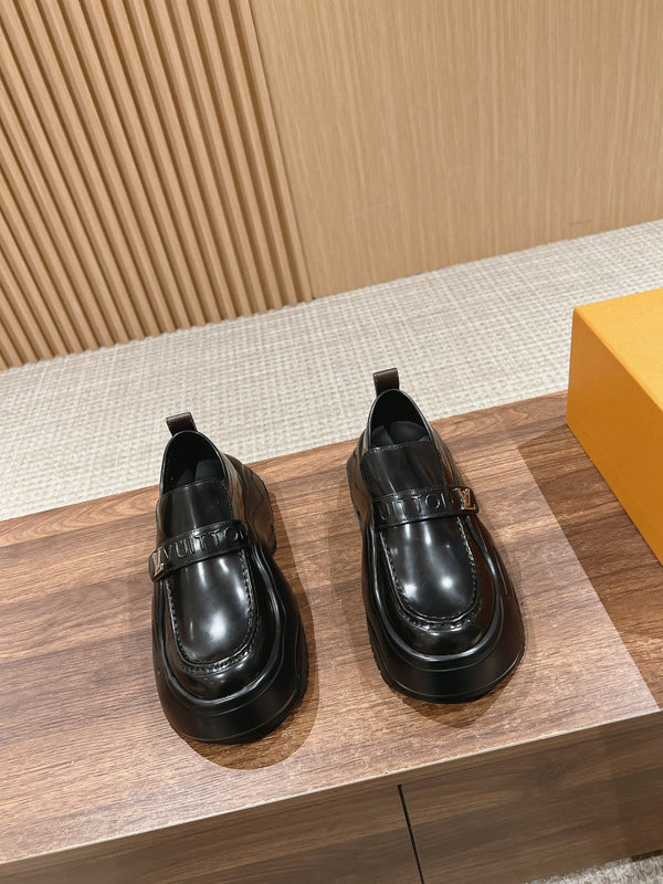 LV Archlight 2.0 Platform Loafer 60mm Glossy Black Calfskin