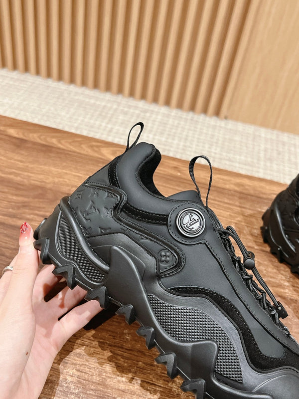 LV Rush Sneaker Black Cowhide
