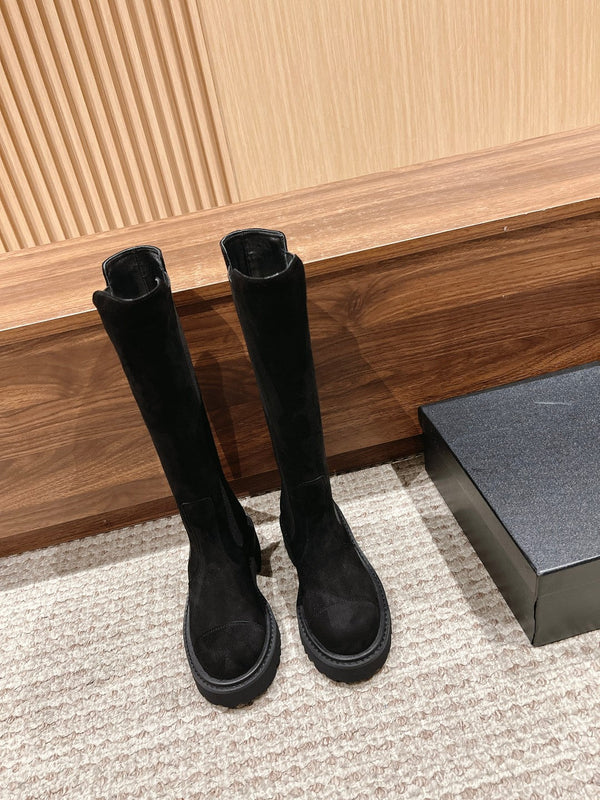 CC Chelsea High Boots Black Suede 937070