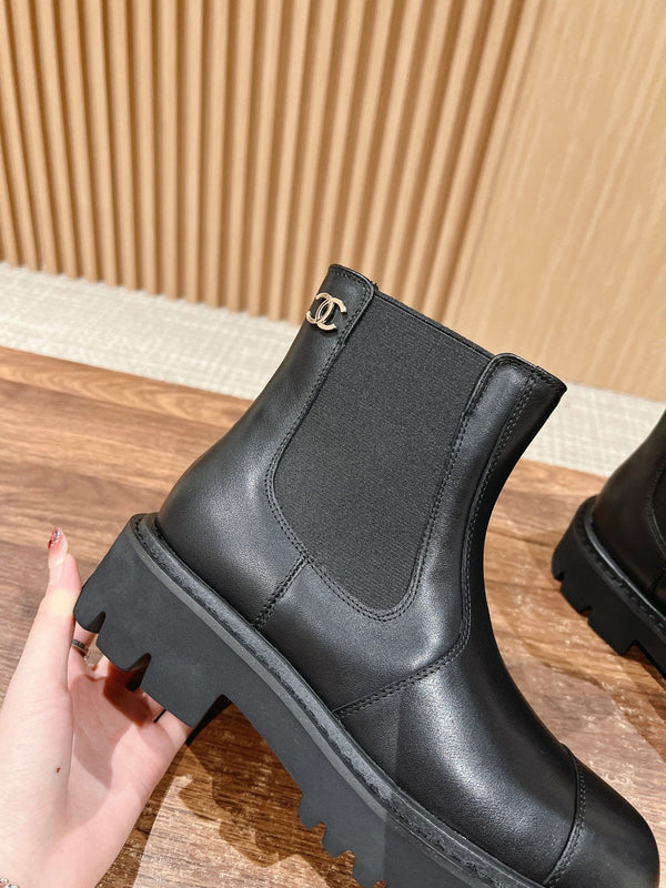 Stivaletti Chelsea CC in pelle di vitello nera 937074