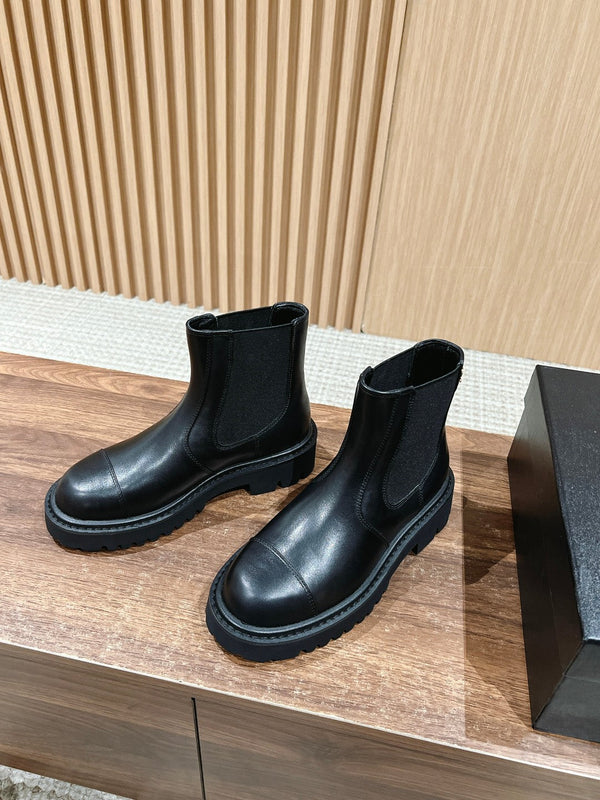 Stivaletti Chelsea CC in pelle di vitello nera 937074