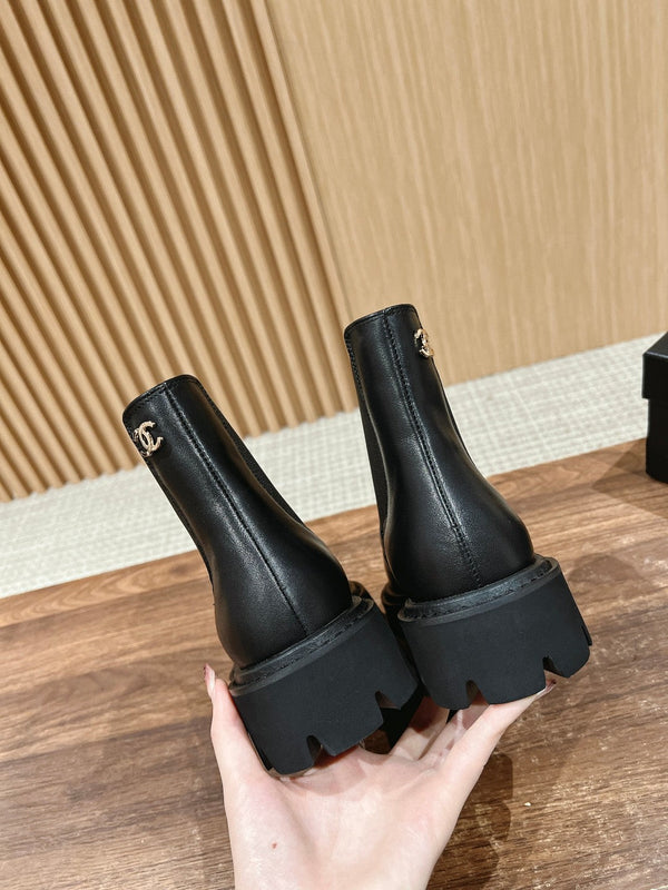 Stivaletti Chelsea CC in pelle di vitello nera 937074