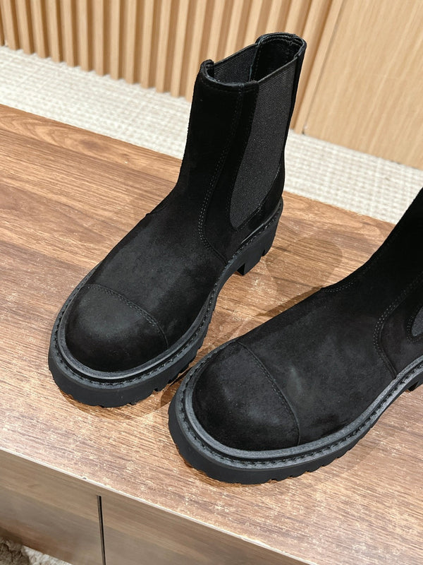 Stivaletti Chelsea CC in pelle scamosciata nera 937075