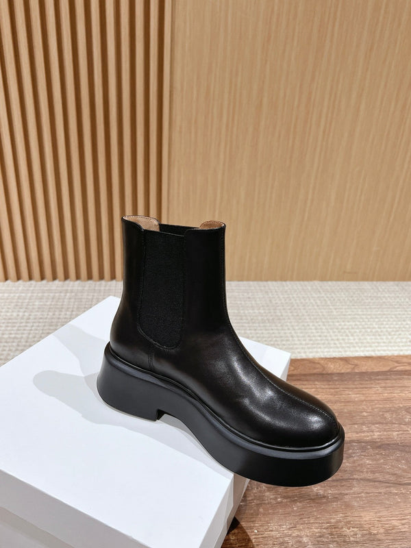 The Row Nobilis TR Boot 50mm Black Leather 427978