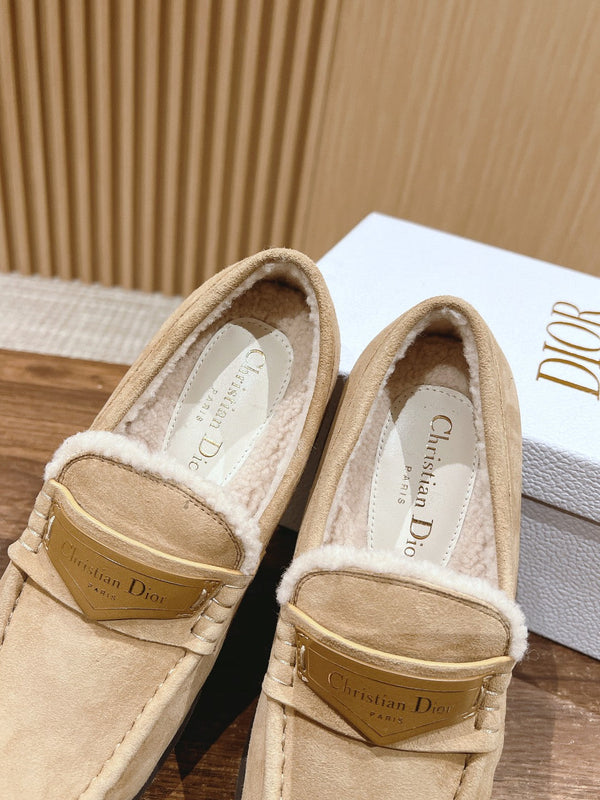 CD Loafer In Beige Suede 101003