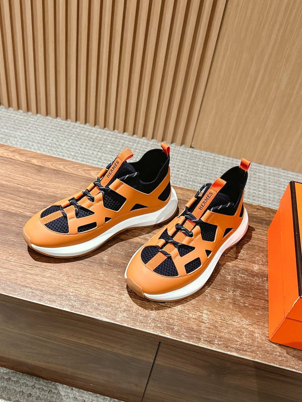 HM Katana Sneaker Oranger Black Calfskin 317595