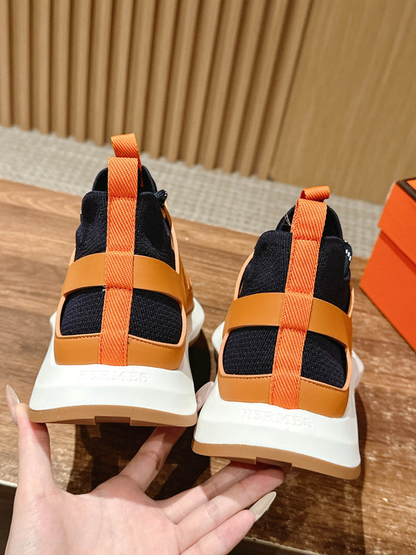 HM Katana Sneaker Oranger Black Calfskin 317595