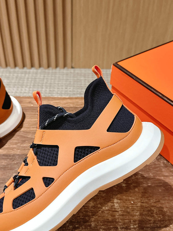 HM Katana Sneaker Oranger Black Calfskin 317595