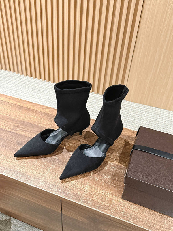 ALAIA ankle boots black suede 386020