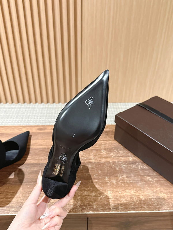 ALAIA ankle boots black suede 386020