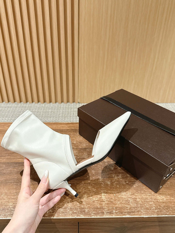 ALAIA ankle boots white leather 386021