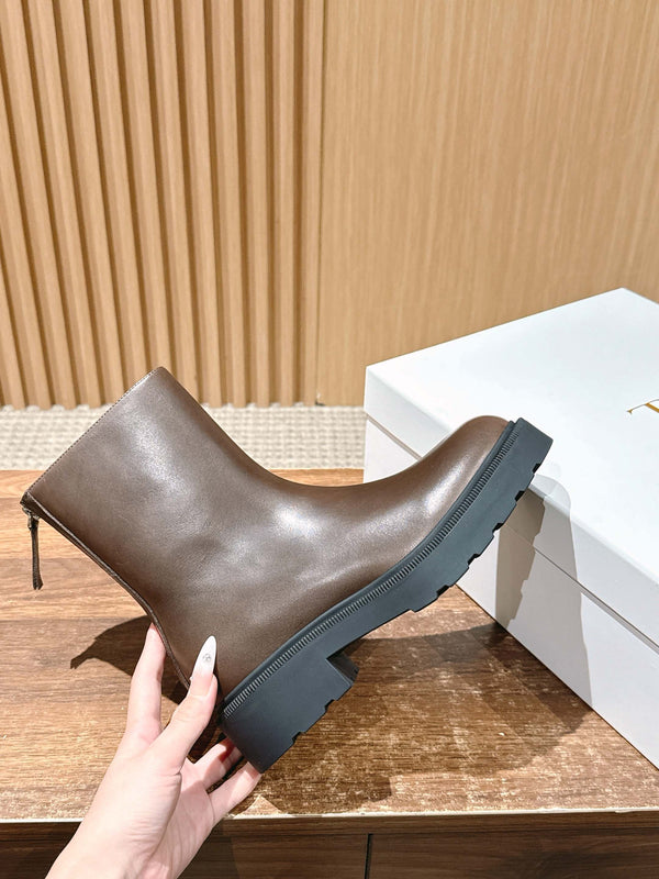 The Row Nobilis Fast Boot 50mm Brown Leather 427983