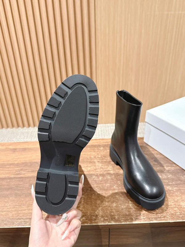 The Row Nobilis Fast Boot 50mm Black Leather 427984