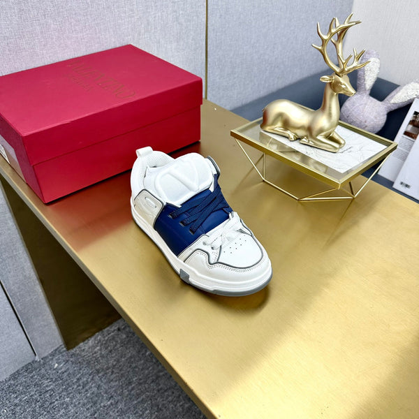 One Stud Sneaker Garavani Calfskin Fabric Blue White