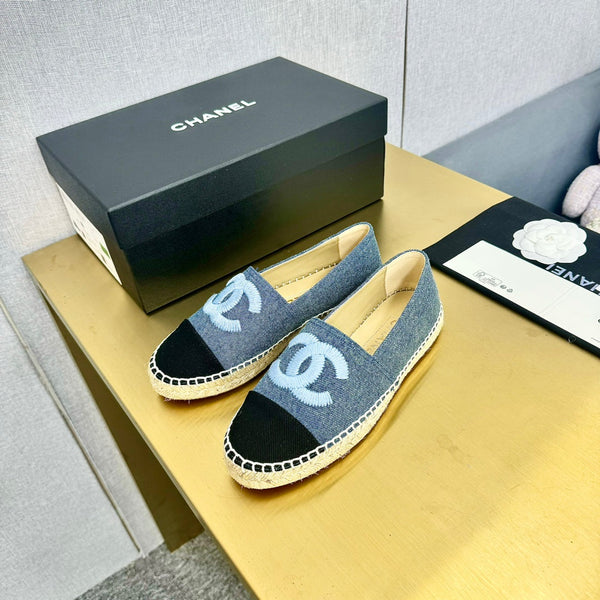 espadrilles dark blue black denim