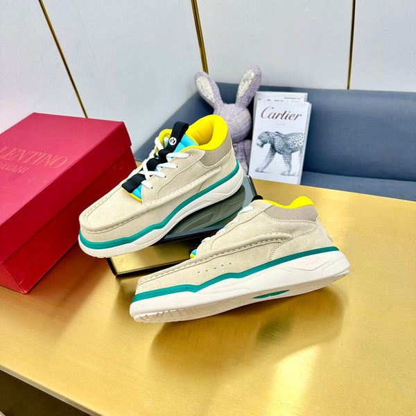 Mid-top Runboot Split Leather Sneaker 30mm Beige Suede 994551